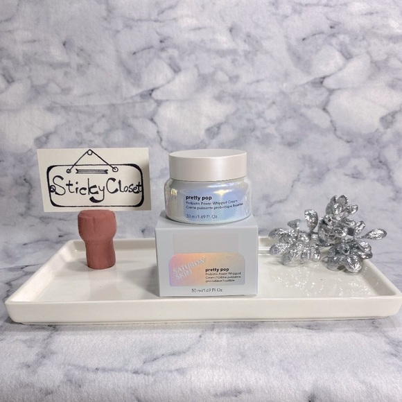 Saturday Skin Pretty Pop Probiotic Power Whipped Cream, NEW - Full Size 50 ml - Picture 1 of 13